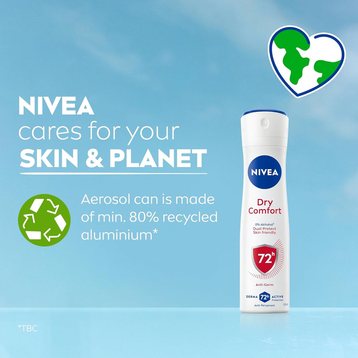 NIVEA DRY COMFORT ANTIPERSPIRANT DEODORANT SPRAY - 200ML