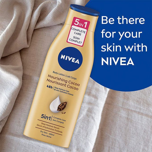NIVEA NOURISHING COCOA 5IN1 BODY LOTION - 400 ML
