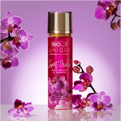 SO...? UNIQUE SWEET ORCHID BODY MIST - 150ML FROM UK