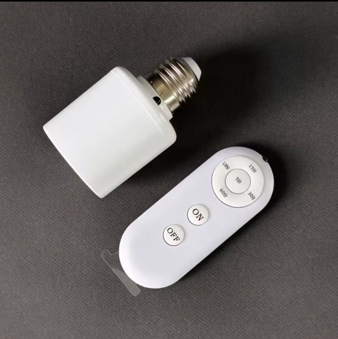 WIRELESS REMOTE CONTROLLED SMART TIMER LAMP HOLDER