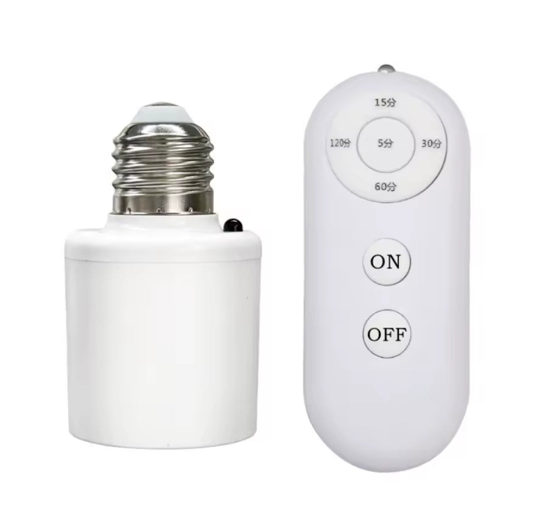 WIRELESS REMOTE CONTROLLED SMART TIMER LAMP HOLDER