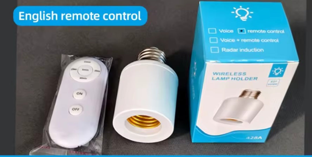 WIRELESS REMOTE CONTROLLED SMART TIMER LAMP HOLDER