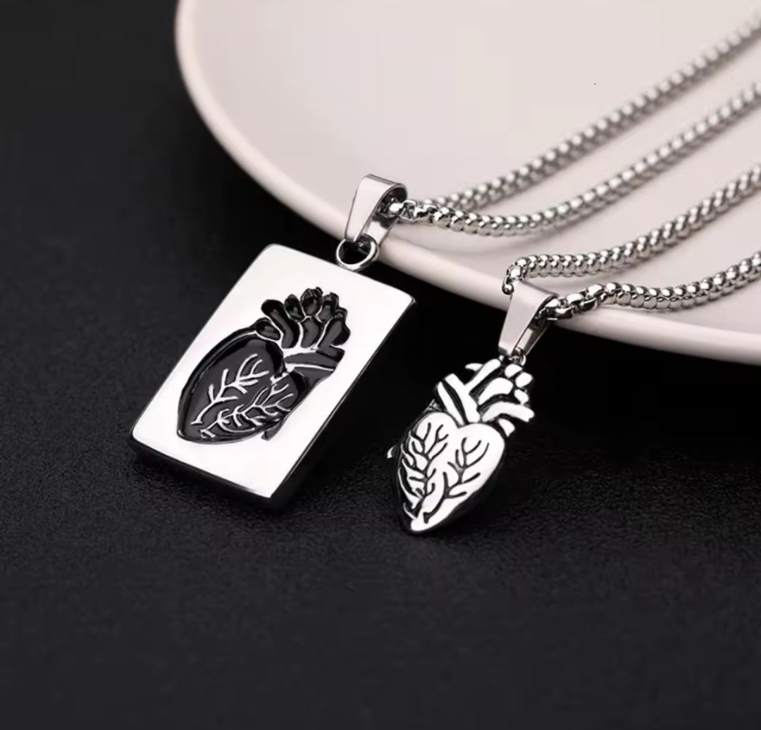 BEAD CHAIN PENDANT NECKLACE FOR COUPLES & SINGLES - UNISEX