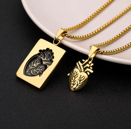 BEAD CHAIN PENDANT NECKLACE FOR COUPLES & SINGLES - UNISEX