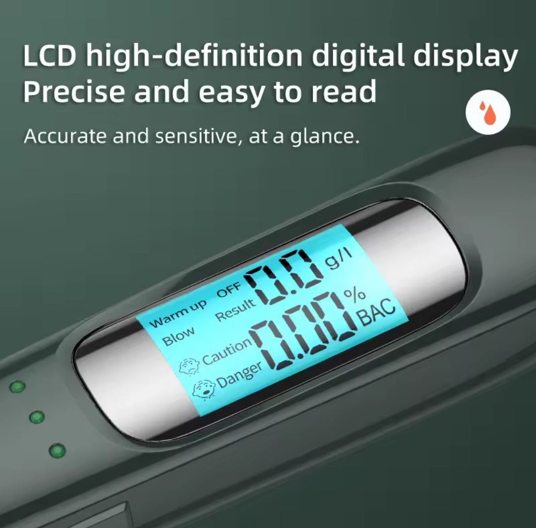 ALCOHOL TESTER - HIGH PRECISION NON-CONTACT FOR SECURITY PERSONNEL & DRIVERS