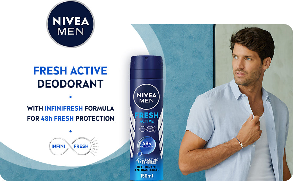 NIVEA MEN FRESH ACTIVE DEODORANT SPRAY - 200ML