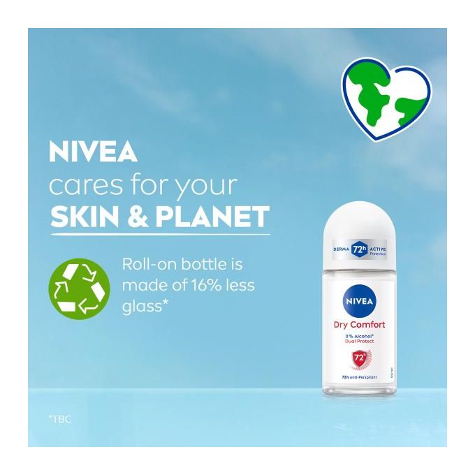 NIVEA DRY COMFORT ROLL ON - 50ML