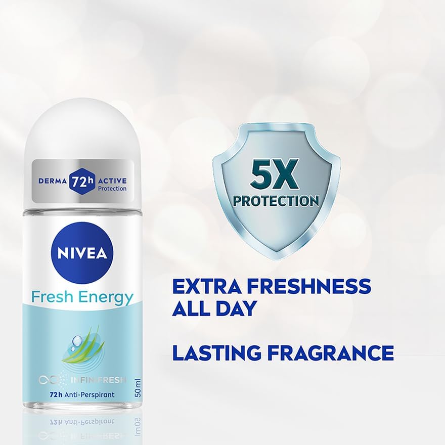 NIVEA FRESH ENERGY ANTIPERPIRANT ROLL-ON (50ML)