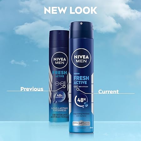 NIVEA MEN FRESH ACTIVE DEODORANT SPRAY - 200ML