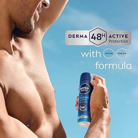 NIVEA MEN FRESH ACTIVE DEODORANT SPRAY - 200ML