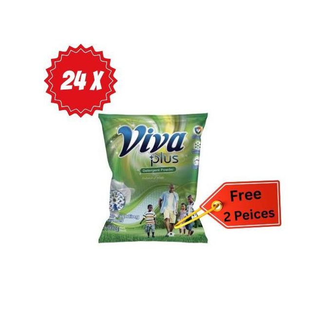 VIVA PLUS DETERGENT POWDER 170G - 24PCS (+2 FREE)