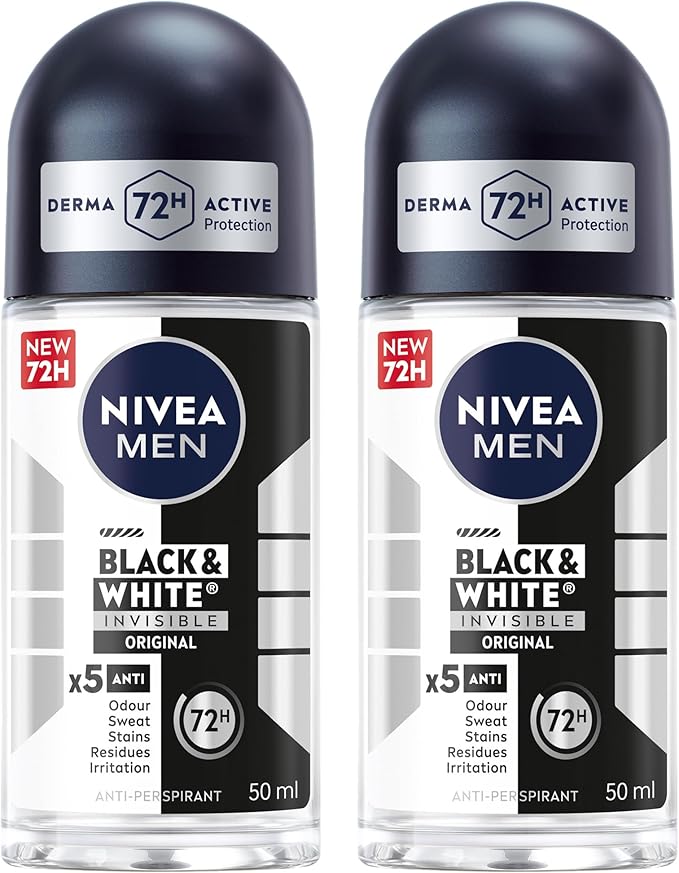 NIVEA MEN BLACK & WHITE INVISIBLE ORIGINAL ROLL-ON (50ML)