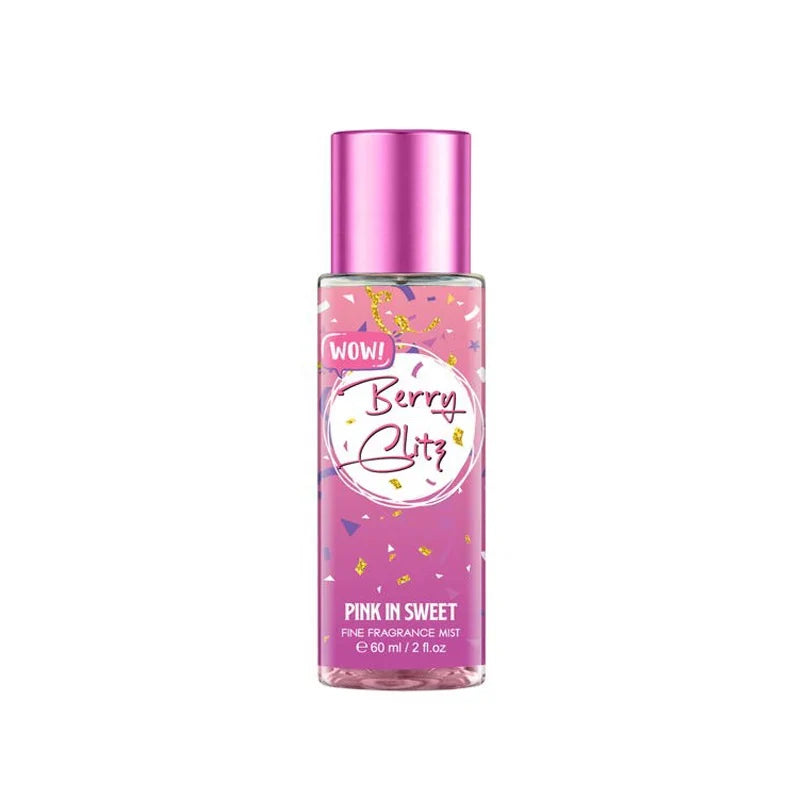 PINK IN SWEET WOW! BERRY GLITZ BODY MIST - 250ML