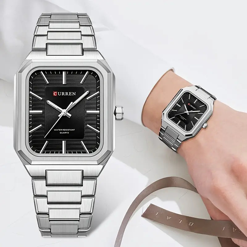 CURREN SQUARE DIAL MEN'S WATCH