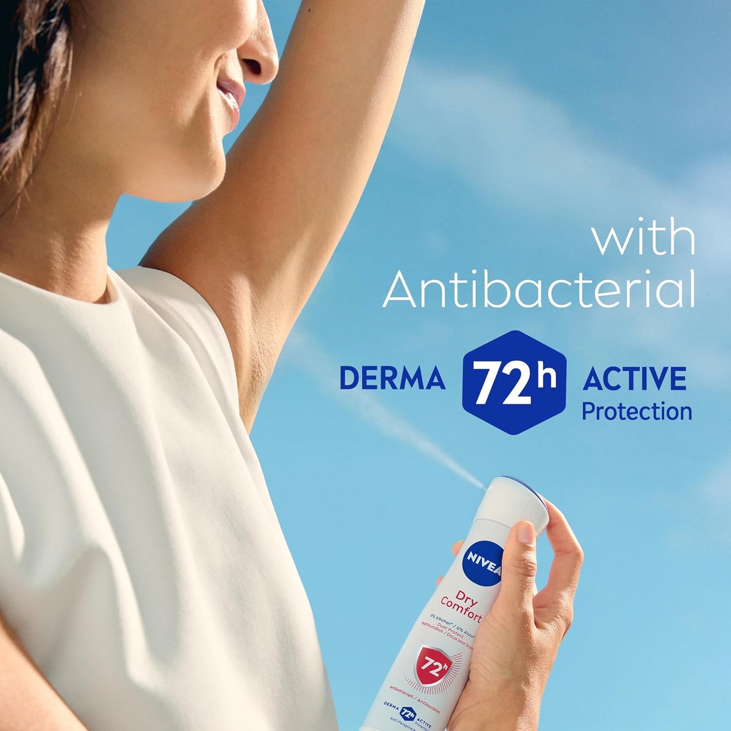 NIVEA DRY COMFORT ANTIPERSPIRANT DEODORANT SPRAY - 200ML