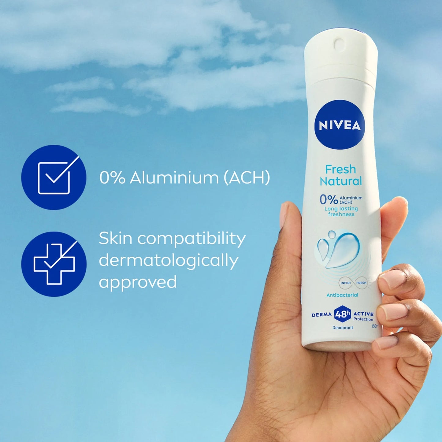 NIVEA FRESH NATURAL ANTIPERSPIRANT DEODORANT SPRAY - 200ML