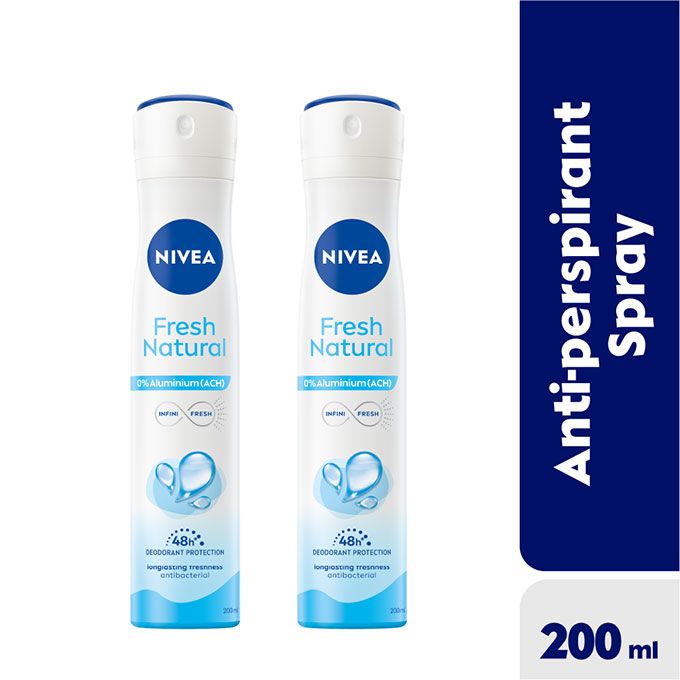 NIVEA FRESH NATURAL ANTIPERSPIRANT DEODORANT SPRAY - 200ML