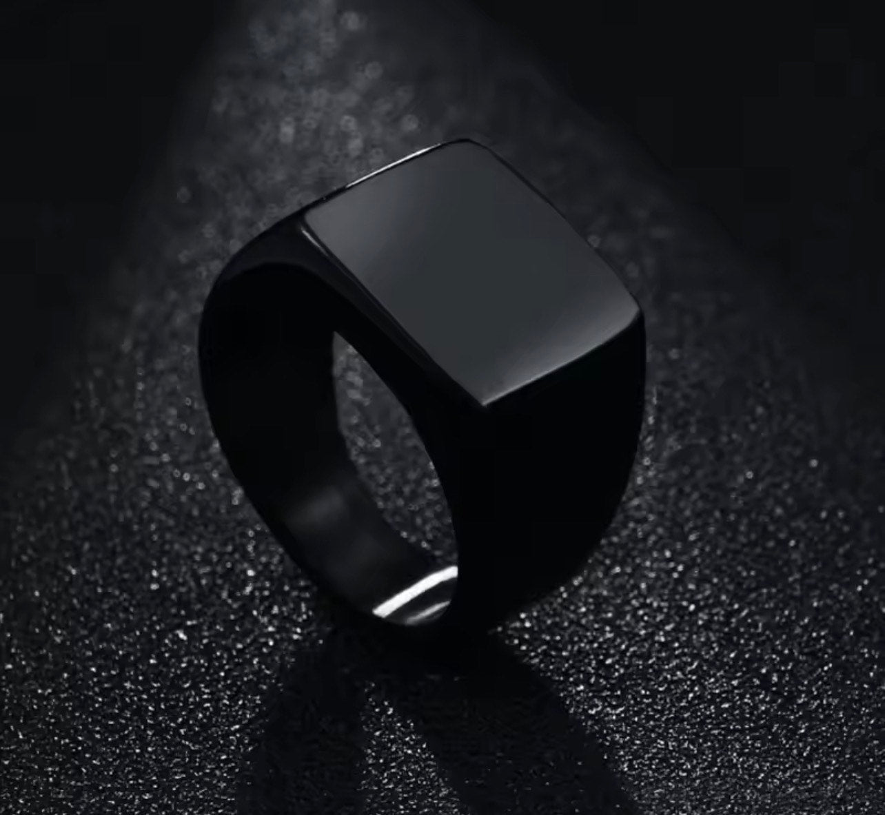 MEN'S CLASSIC SMOOTH FACE STEEL RING
