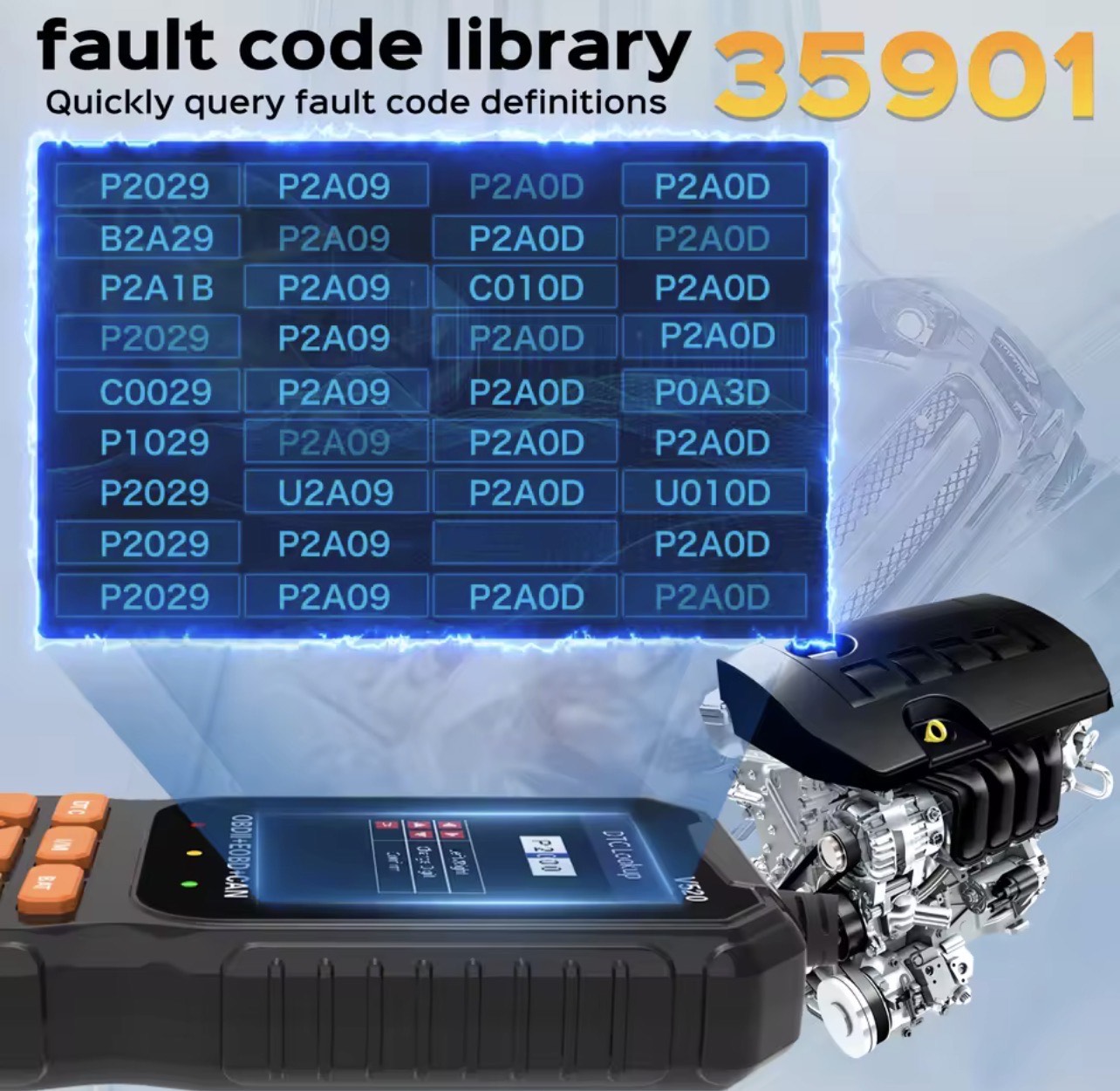 PROFESSIONAL OBD II CAR DIAGNOSTIC TOOL