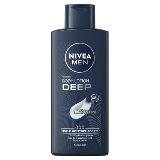 NIVEA MEN DEEP MAXXTECH BODY LOTION - 400ML
