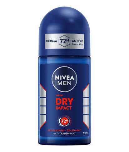 NIVEA MEN DRY IMPACT ROLL ON ANTI-PERSPIRANT - 50ML