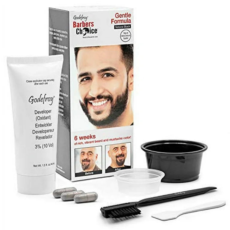 GODEFROY BARBERS CHOICE BEARD & MUSTACHE COLOUR FROM USA