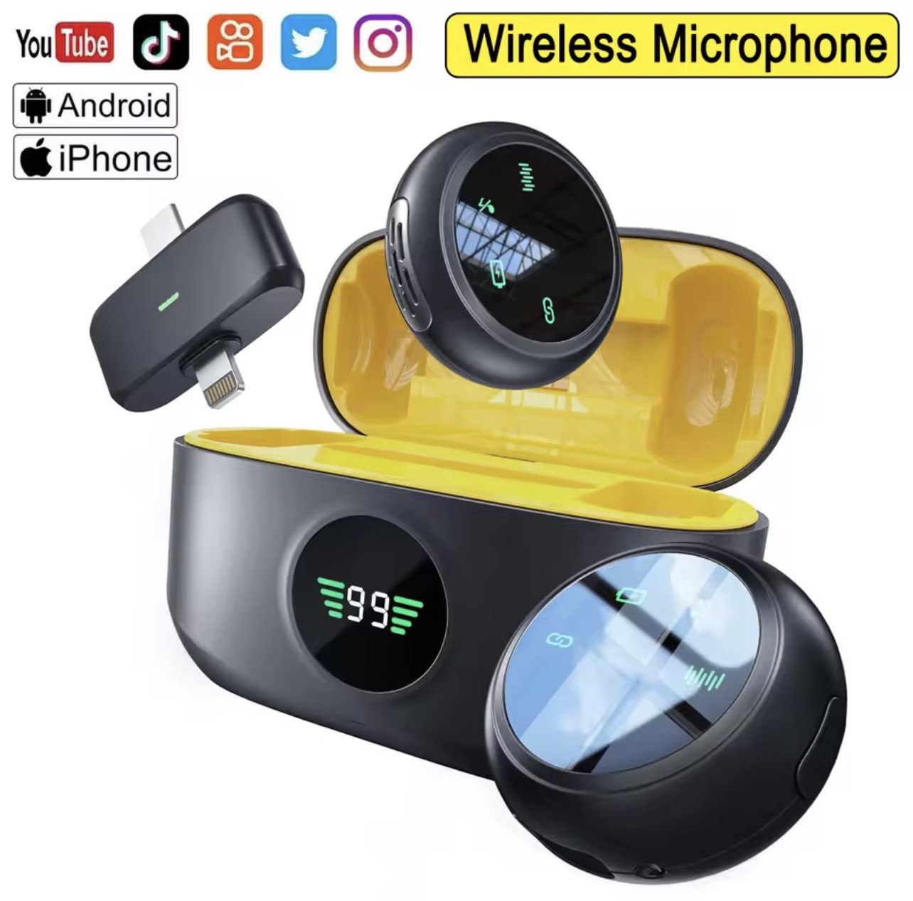 2in1 PROFESSIONAL LAPEL WIRELESS MICROPHONE