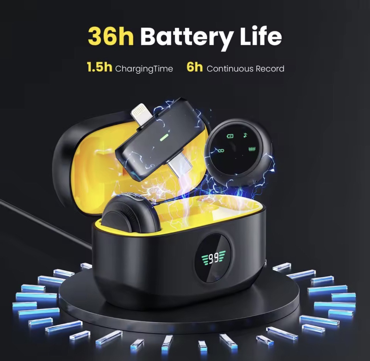 2in1 PROFESSIONAL LAPEL WIRELESS MICROPHONE