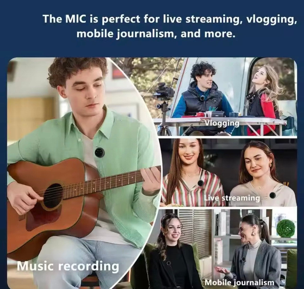 2in1 PROFESSIONAL LAPEL WIRELESS MICROPHONE