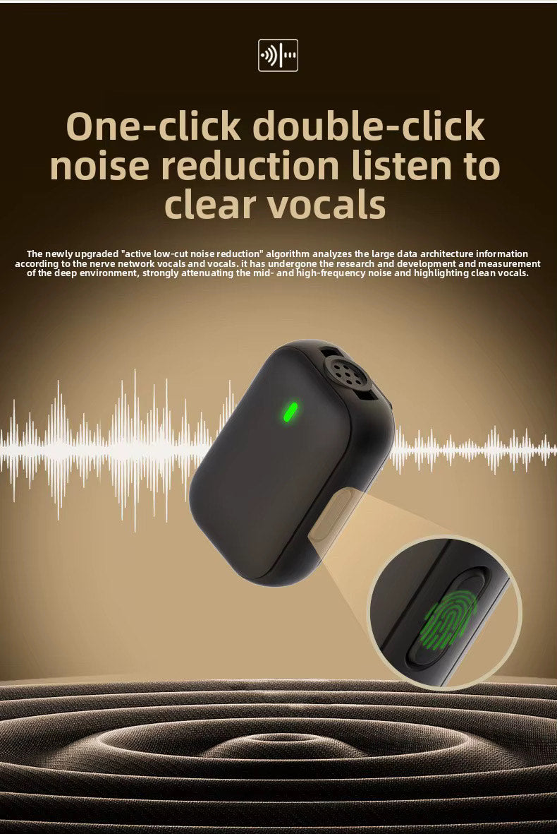 QY10 PRIVATE MODEL WIRELESS 2IN1 LAPEL MICROPHONE WITH APPLE & TYPE C CONNECTORS AND CHARGING CASE