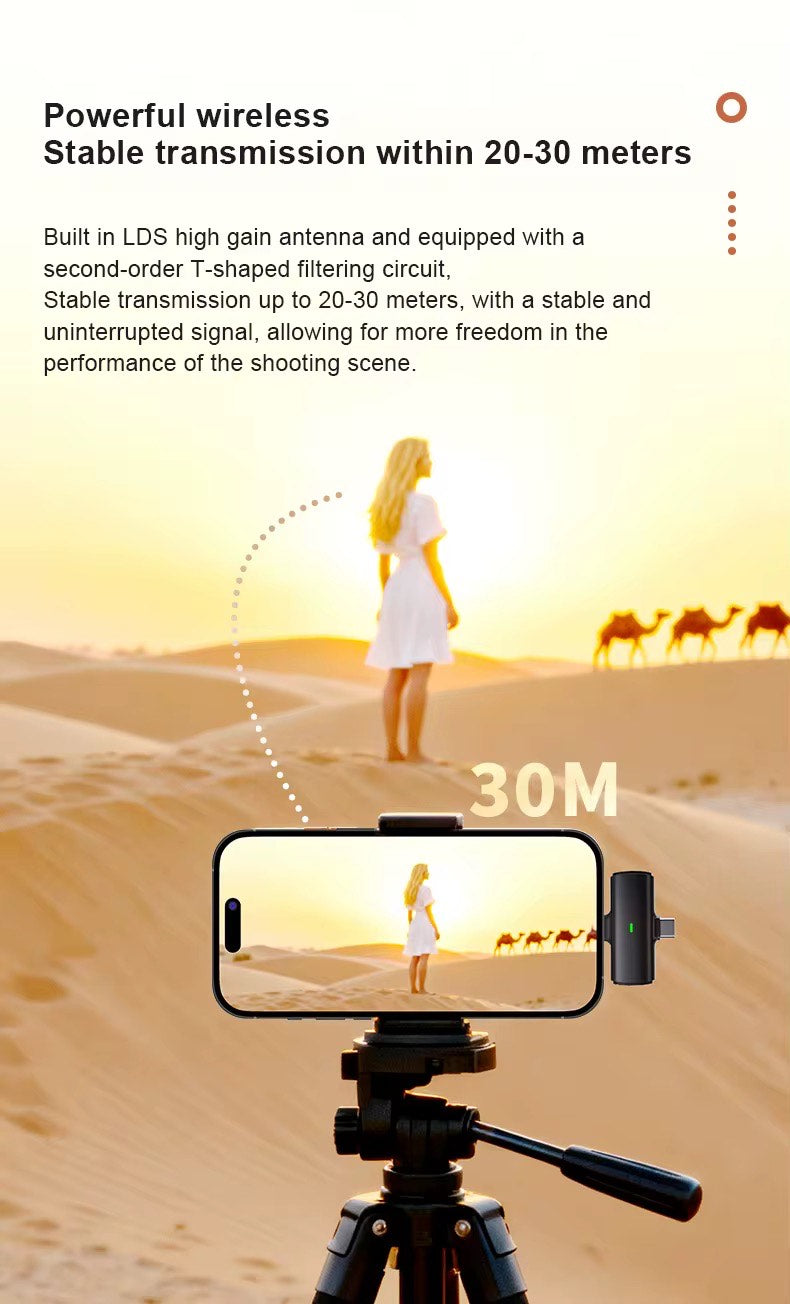 LATEST T90 HIGH QUALITY 2IN1 WIRELESS 2.4G MICROPHONE + 3 CONNECTORS