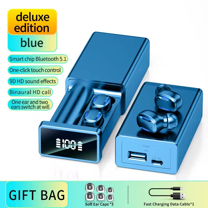 A22 WIRELESS SPORTS & GAMING EARBUDS (TWS, LED, AMP, STEREO) FOR MOBILE DEVICES