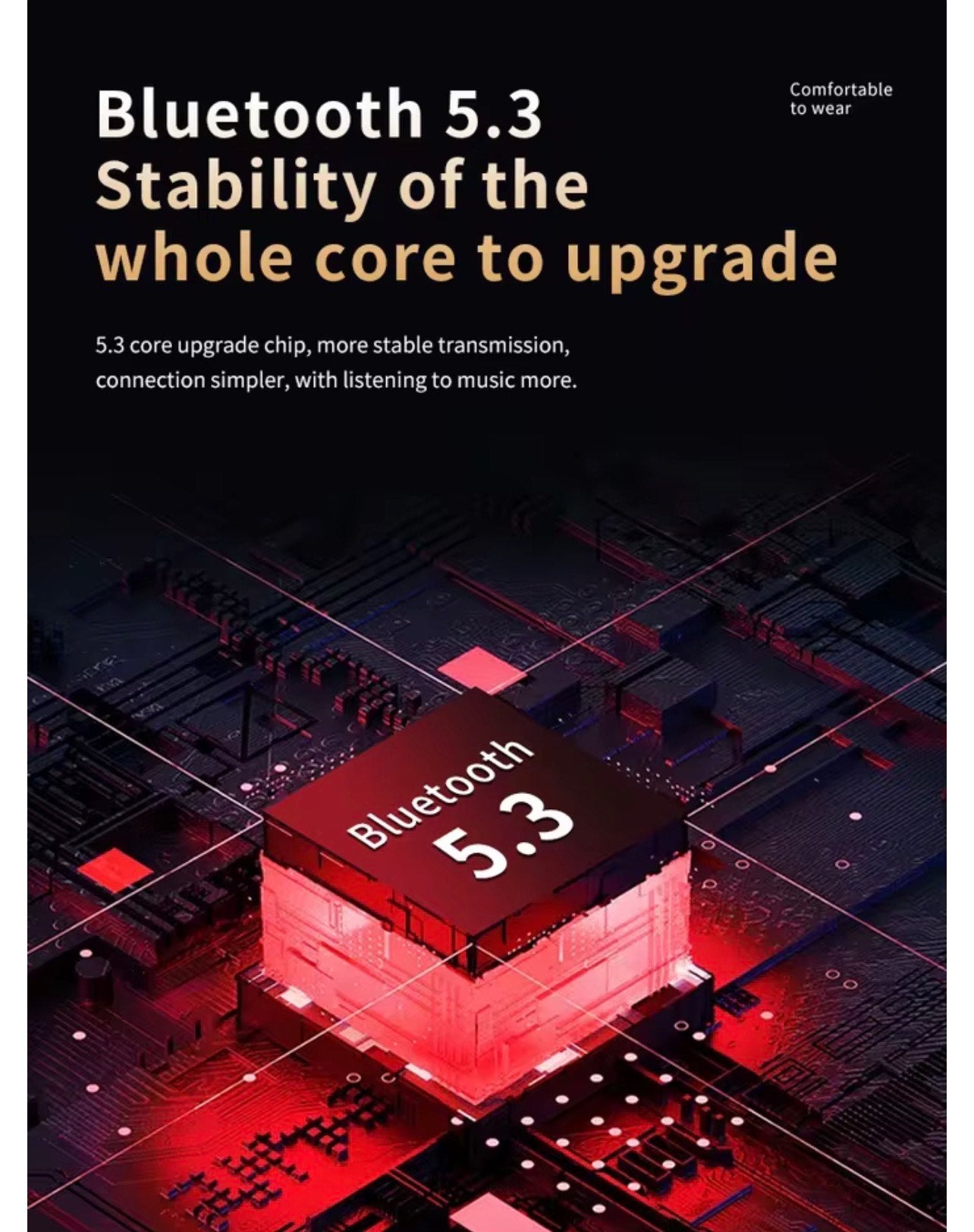 YD03 WIRELESS BLUETOOTH HD MIRROR SCREEN LED DISPLAY 9D STEREO WATER PROOF EARBUDS