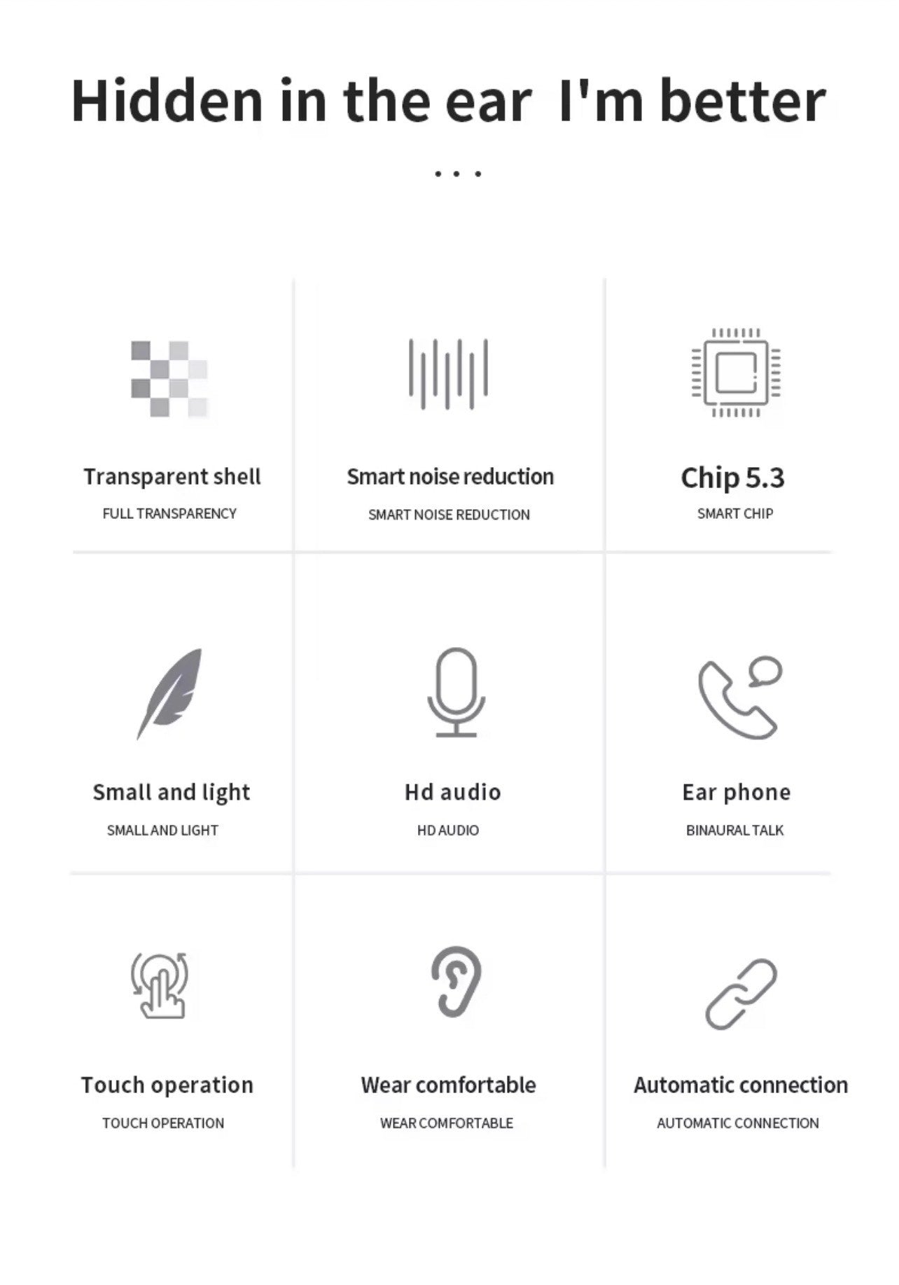 TM20 TWS IN EAR HIFI SPORTS & GAMING BLUETOOTH EARBUDS (Noise Cancellation, Transparent, LED & Battery Indicator, IPX-6)