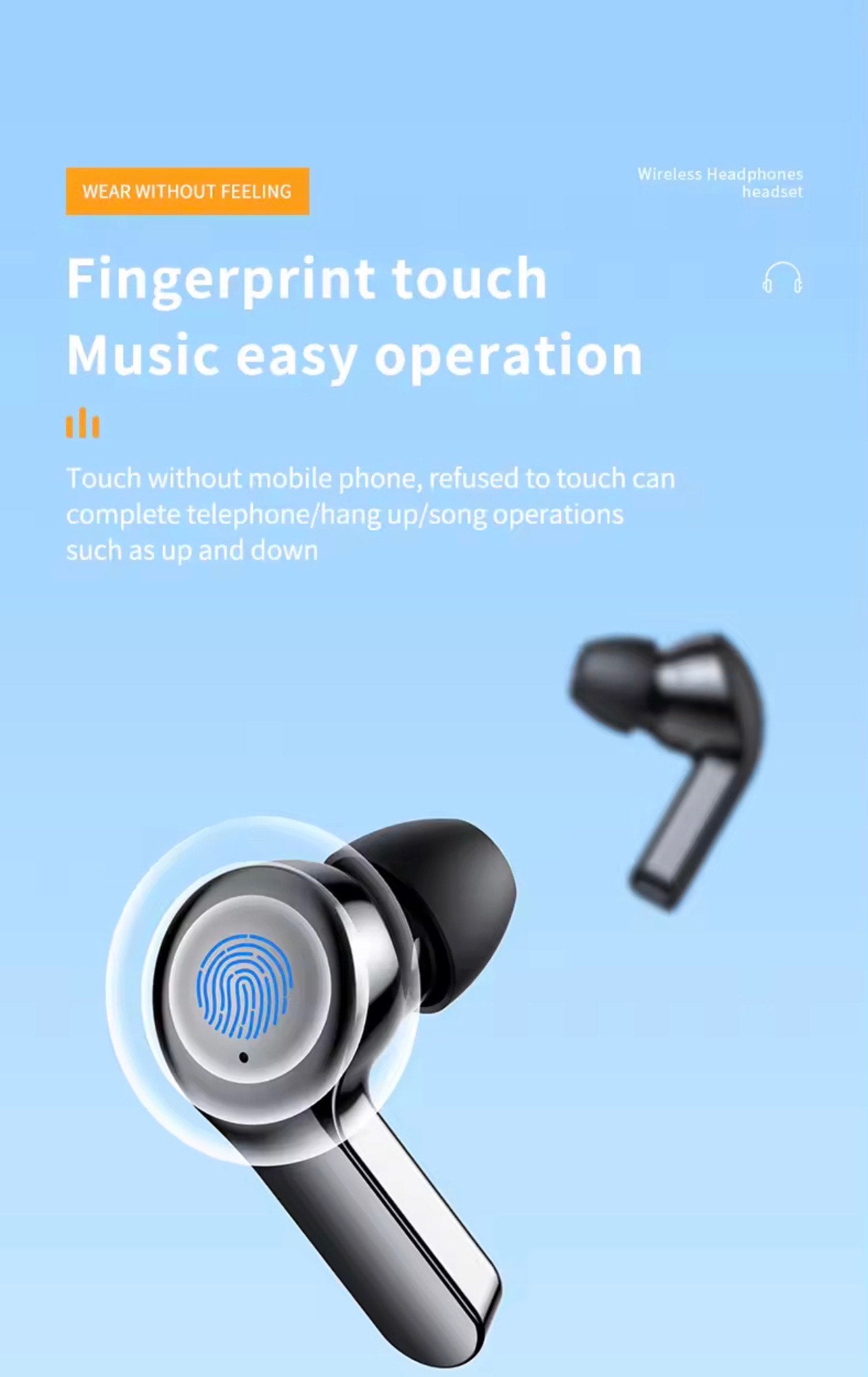 TM20 TWS IN EAR HIFI SPORTS & GAMING BLUETOOTH EARBUDS (Noise Cancellation, Transparent, LED & Battery Indicator, IPX-6)