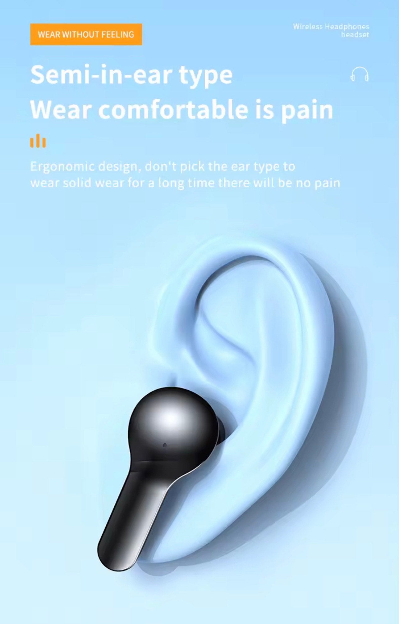 TM20 TWS IN EAR HIFI SPORTS & GAMING BLUETOOTH EARBUDS (Noise Cancellation, Transparent, LED & Battery Indicator, IPX-6)