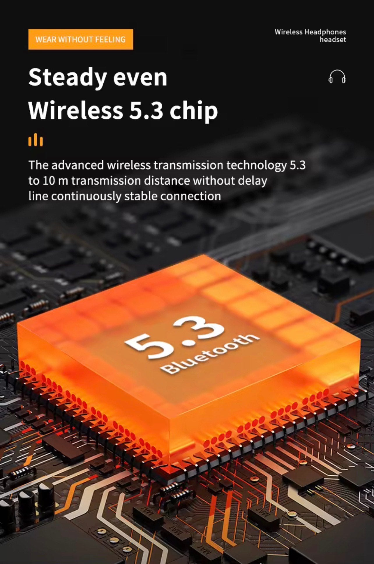 TM20 TWS IN EAR HIFI SPORTS & GAMING BLUETOOTH EARBUDS (Noise Cancellation, Transparent, LED & Battery Indicator, IPX-6)