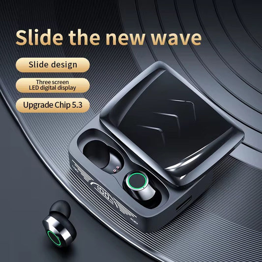 BQ30 MINI WIRELESS TWS EARPHONES HI-FI STEREO IPX-6 WATERPROOF LED FOR LATENCY SPORTS & GAMING