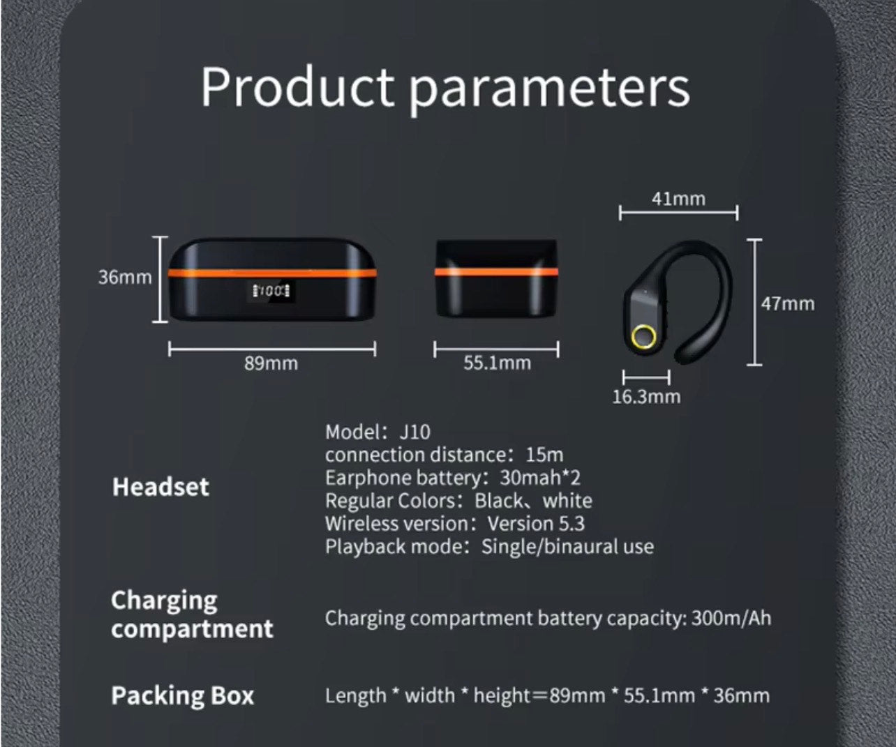 J10 TWS EARPHONES (ANC, ENC JL Chip, Hi-Fi, IPX5 Waterproof & Touch Control)
