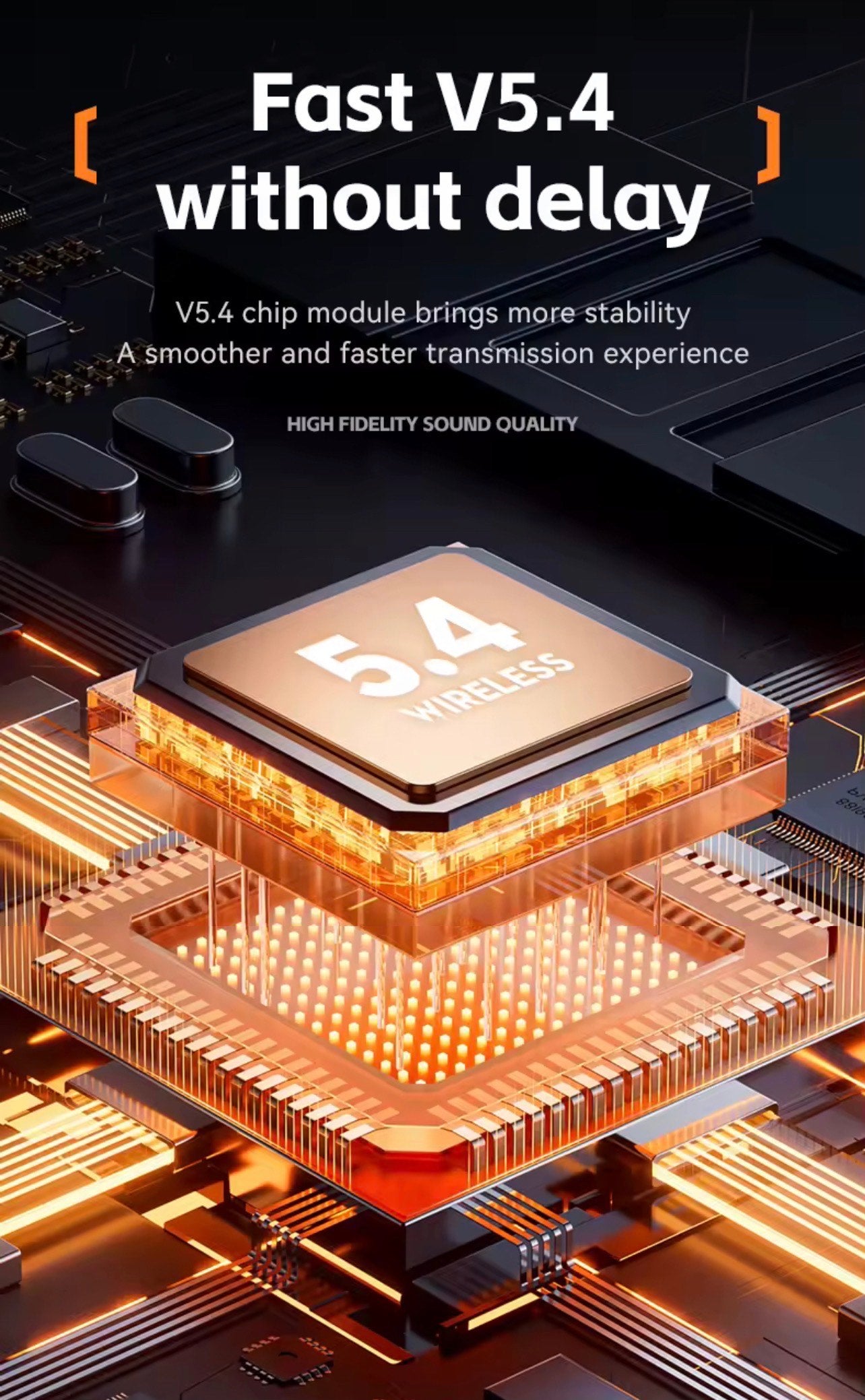 M113 OPEN EAR HEADPHONES WITH LED, DIGITAL BATTERY DISPLAY & ROTATABLE BT5.4 WIRELESS EARPHONES