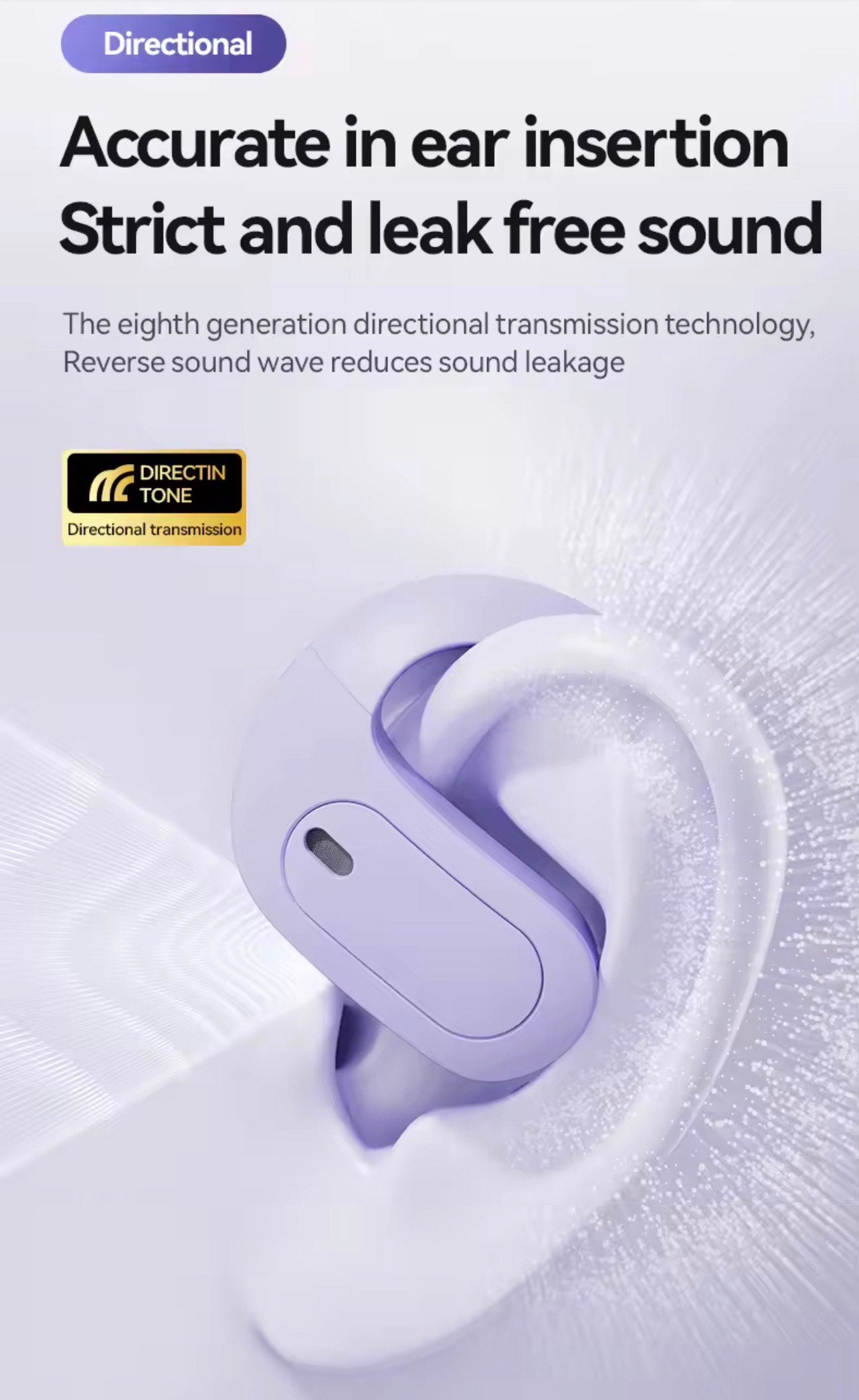 M112 OPEN EAR EARPHONES ENC, TWS BLUETOOTH 5.4 FOR TRUE SOUND LOVERS
