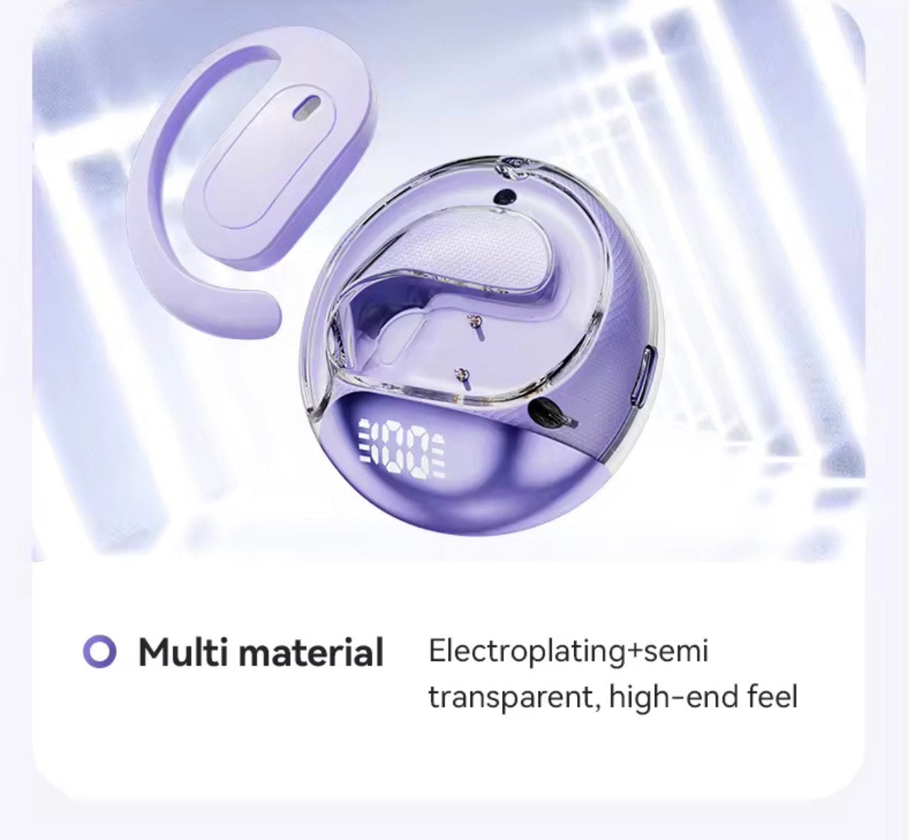 M112 OPEN EAR EARPHONES ENC, TWS BLUETOOTH 5.4 FOR TRUE SOUND LOVERS