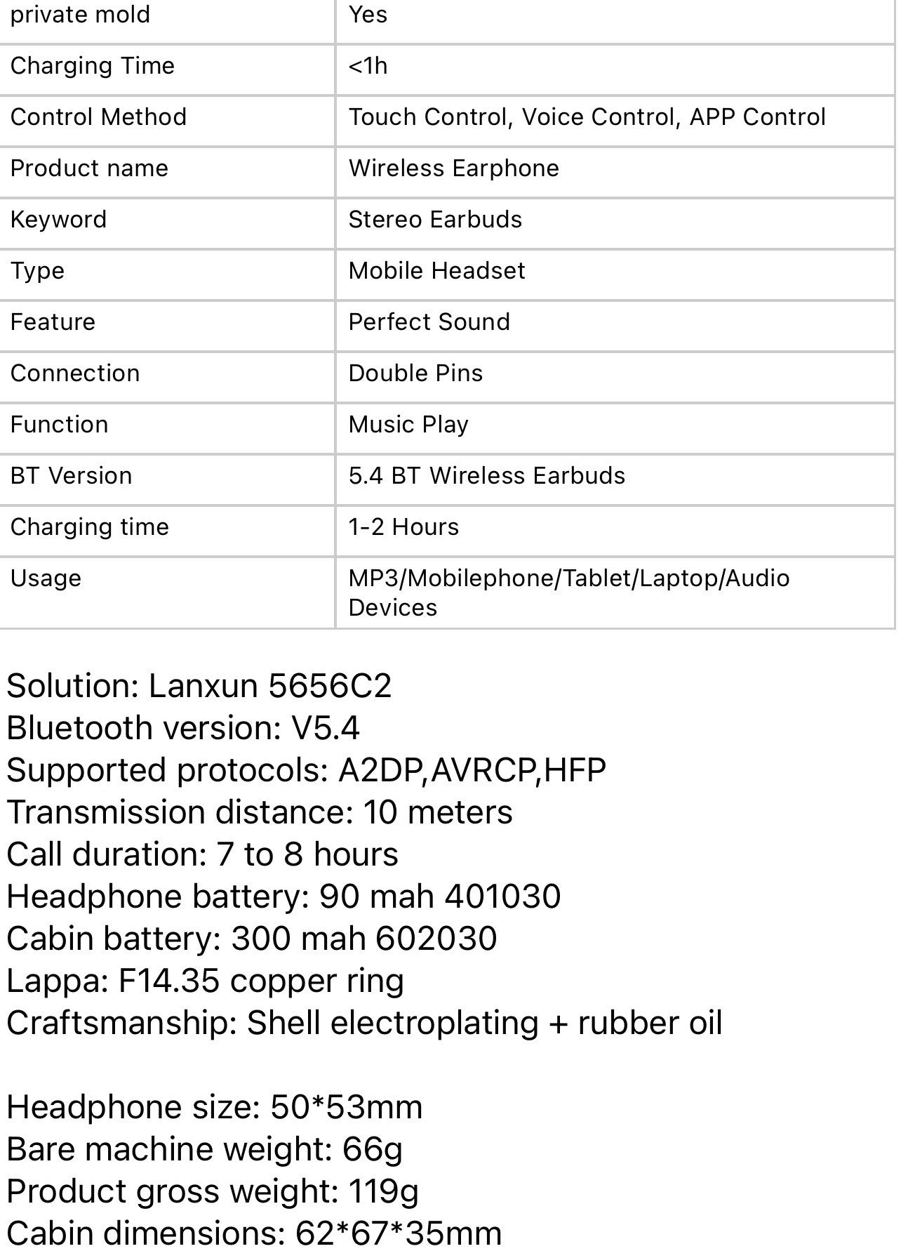 M62 DIGITAL DISPLAY BLUETOOTH EARBUDS (Hi-Fi, Surround Sound)