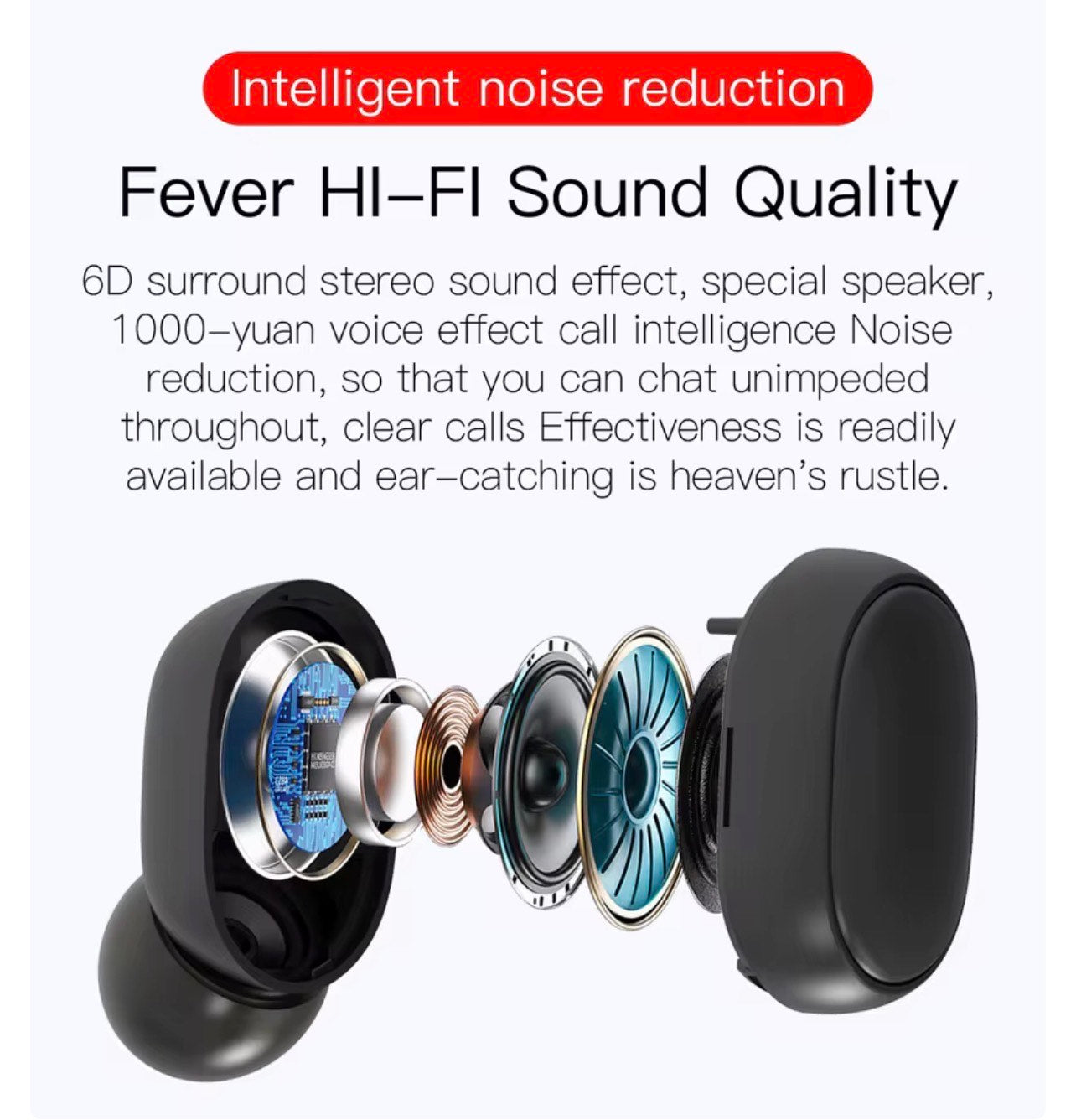 E6S LOW BUDGET TRUE WIRELESS EARBUDS (LED DISPLAY, CHARGING CASE & WATERPROOF)