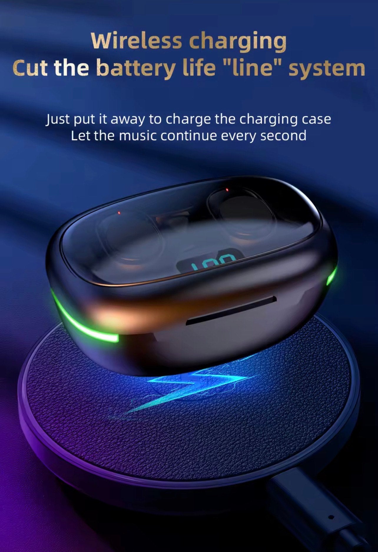 Y90 IN EAR WIRELESS HEAD SET (CHARGING CASE, LED DISPLAY, TWS)