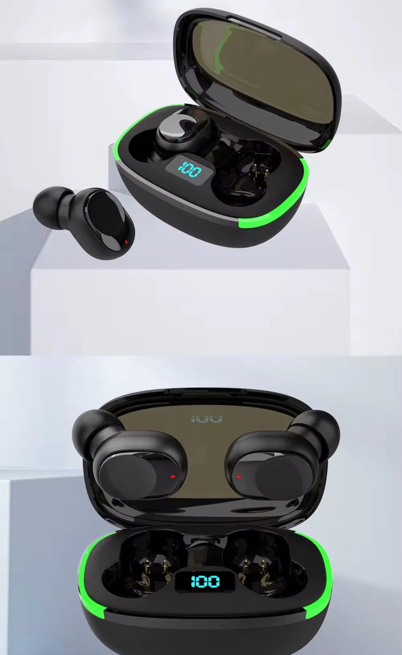 Y90 IN EAR WIRELESS HEAD SET (CHARGING CASE, LED DISPLAY, TWS)