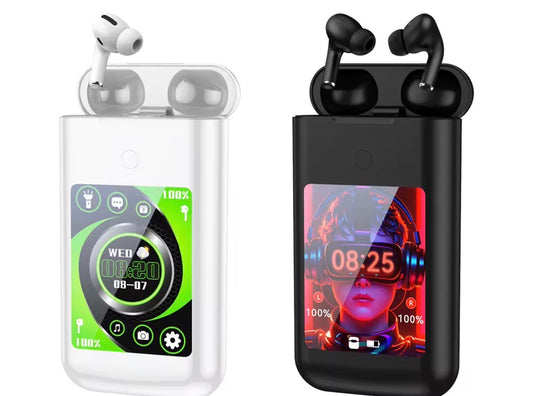 ALL NEW A98 3IN1 TOUCH & WIDE SCREEN EARBUDS (POWER BANK 5000 mAh BATTERY))