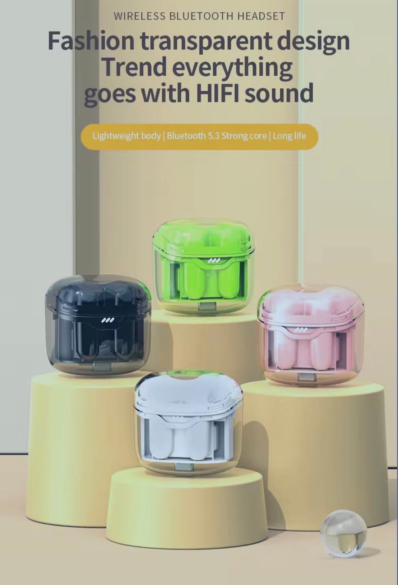 TM40 BT EARBUDS (ANC, TWS, WATERPROOF & CHARGING CASE)