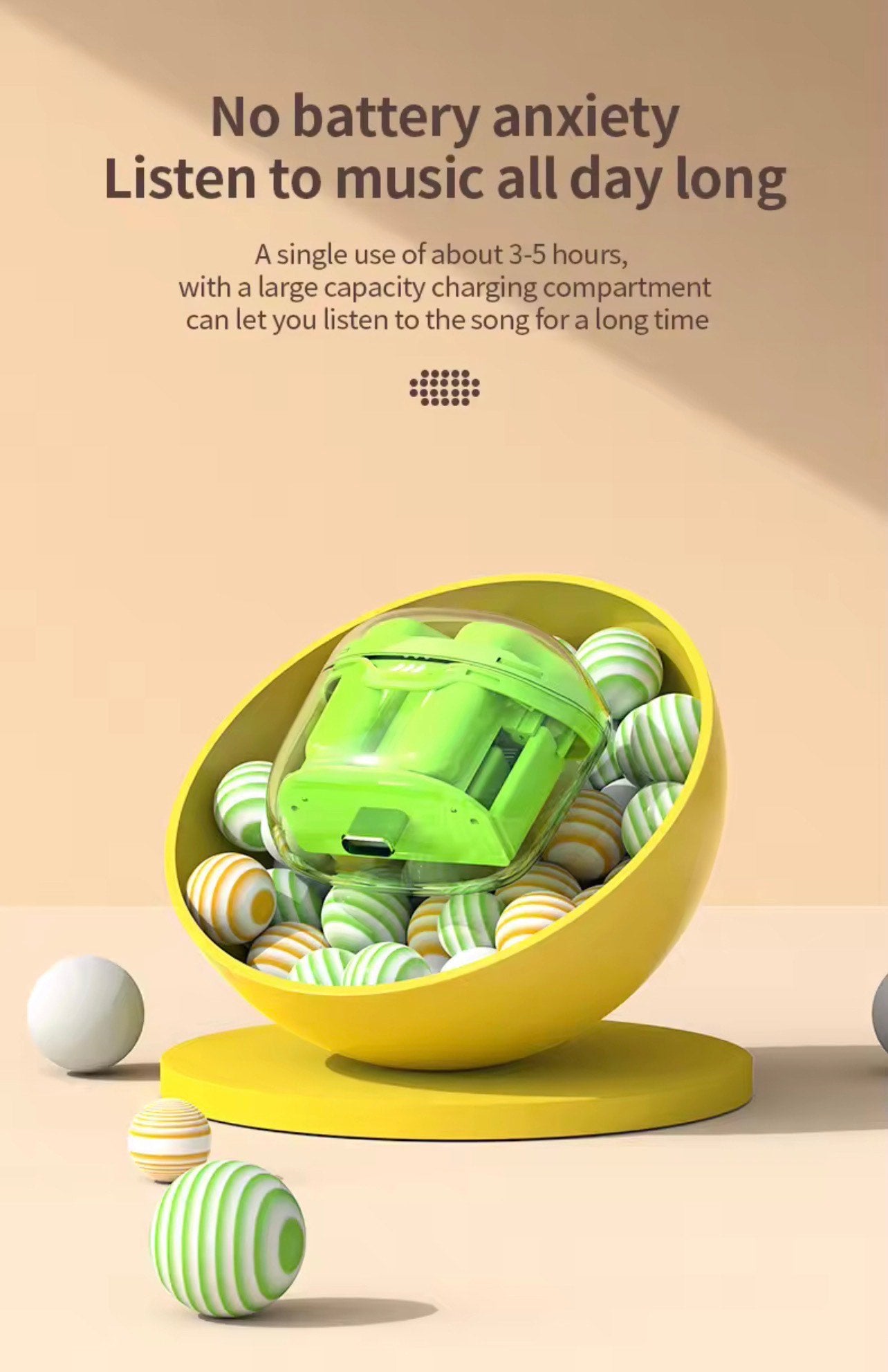 TM40 BT EARBUDS (ANC, TWS, WATERPROOF & CHARGING CASE)