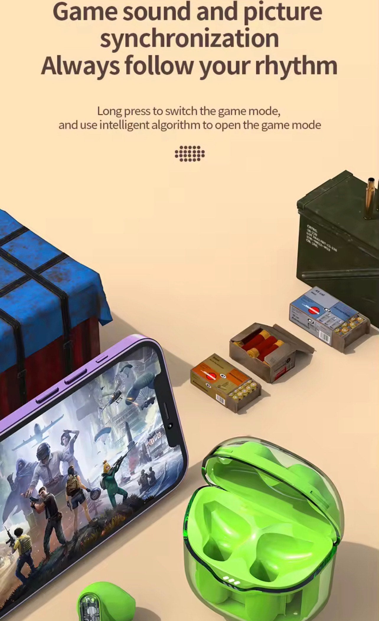 TM40 BT EARBUDS (ANC, TWS, WATERPROOF & CHARGING CASE)